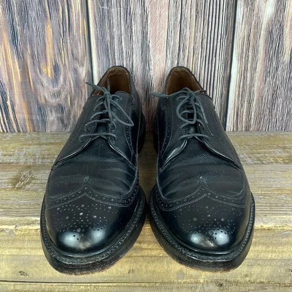 Vintage Allen Edmonds Black Leather Mac Neils Oxfords Shoes- Size 11 A